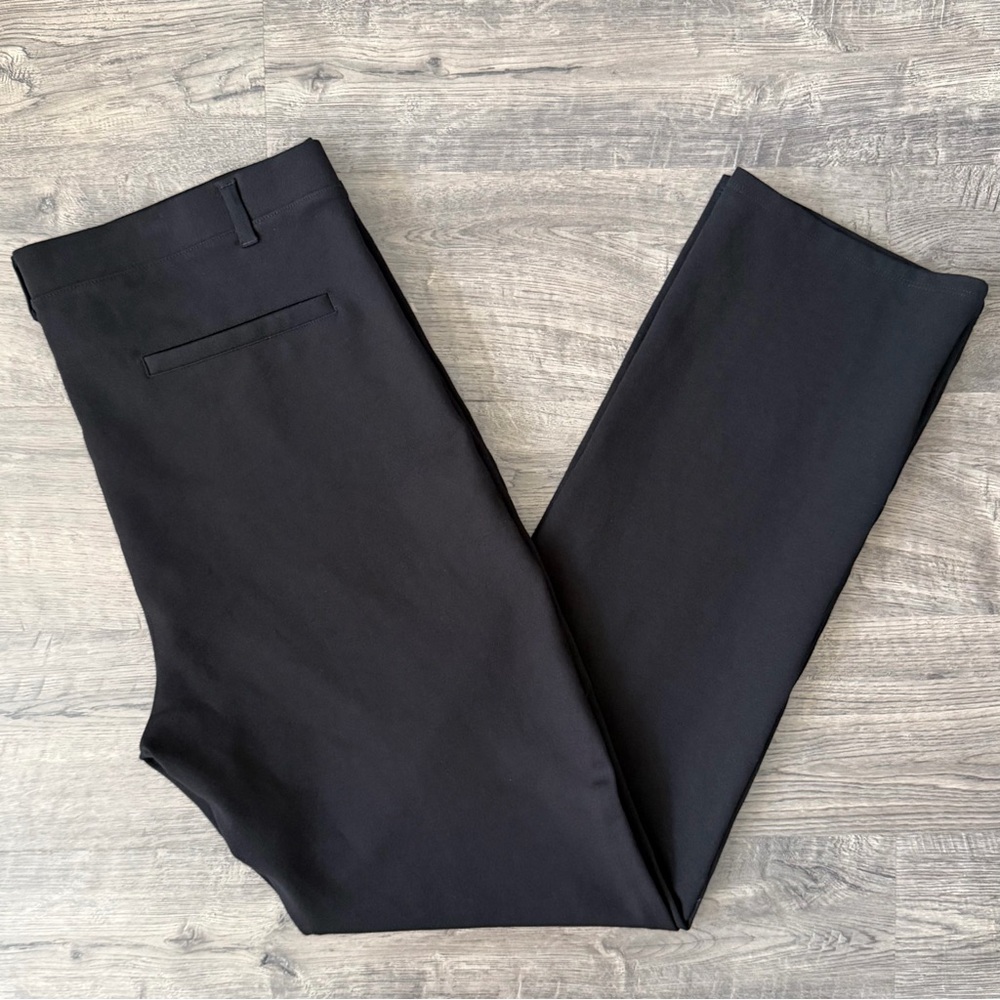 Quince Ultra Stretch Ponte Straight Leg Pants Black XL Tall 32 Inseam - Picture 5 of 12